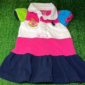 Big Pony Polo Ralph Lauren Baby Girls Dress 6 Months Super Cute!